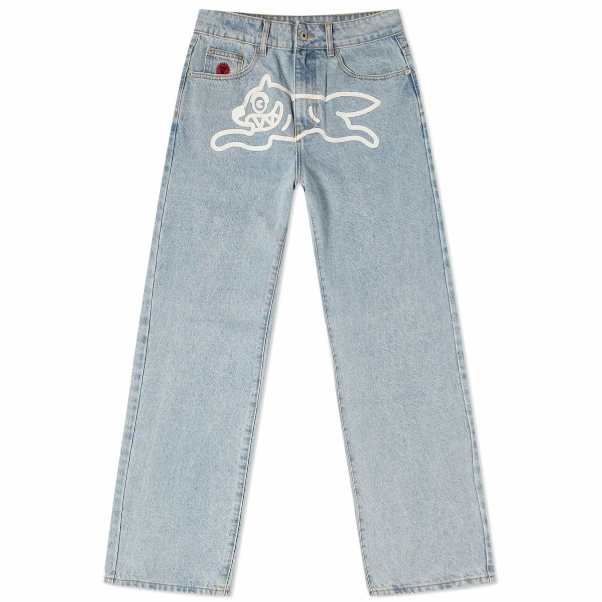 ICECREAM Men's Running Dog Denim Jeans in Heavy Wash Blue ICECREAM