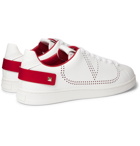 Valentino - Valentino Garavani Backnet Perforated Leather Sneakers - White