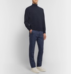 Thom Sweeney - Mélange Wool and Cashmere-Blend Mock-Neck Sweater - Blue