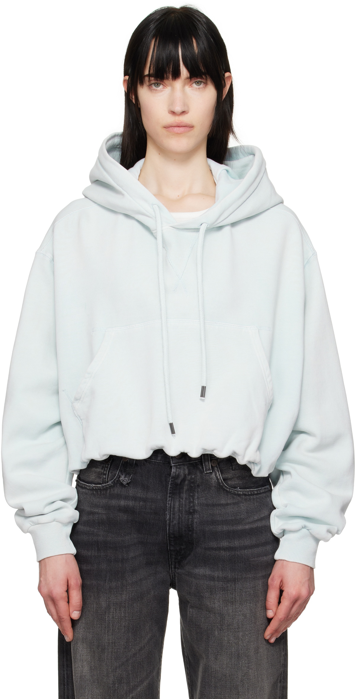 R13 Blue Balloon Popover Hoodie
