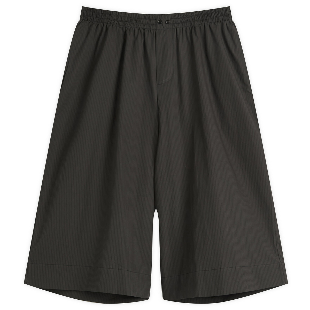 Deiji Studios Women's Long Lounger Shorts in Black Stripe