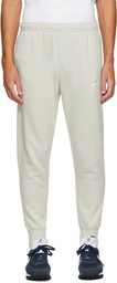 Nike Beige Fleece Sportswear Club Lounge Pants