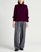 Annagreta Womens Turtleneck Plum
