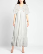 Manila Grace Womens Maxi dress Ivory