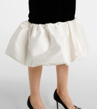 Rasario Velvet and satin midi dress