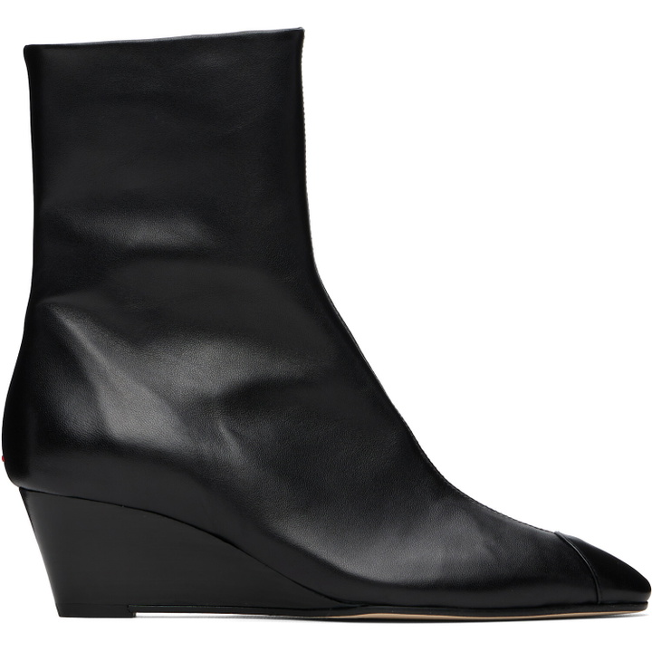 Photo: Aeyde Black Mia Cap Nappa Leather Boots