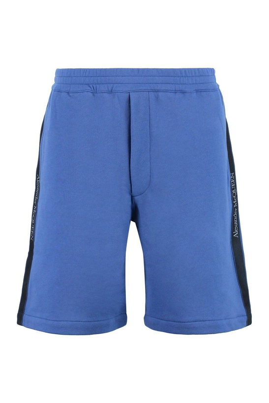 Photo: Alexander McQueen Logo-tape Elasticated Waistband Jersey Shorts