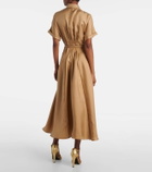Ralph Lauren Collection Silk satin midi dress