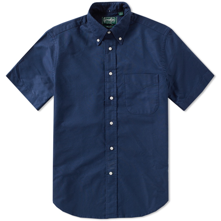 Photo: Gitman Vintage Short Sleeve Overdyed Oxford Shirt