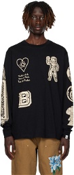Billionaire Boys Club Black Printed Long Sleeve T-Shirt