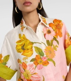 Alémais Silas printed linen shirt