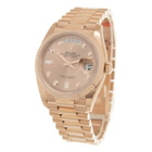 Rolex Day-Date 36 Automatic Diamond Dial 18kt Everose Gold President Watch 128235PDP