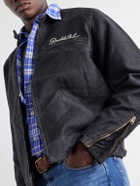 RRL - Logo-Embroidered Cotton Bomber Jacket - Black