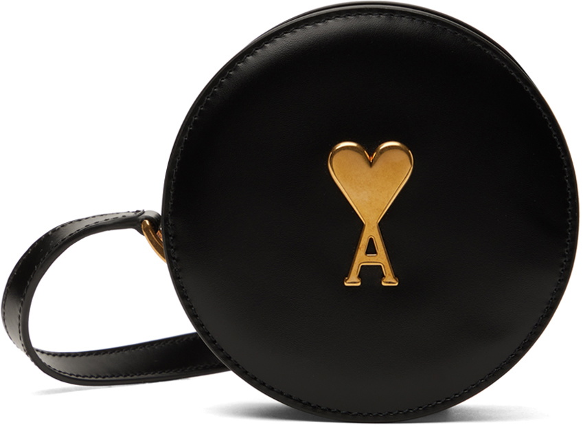 AMI Alexandre Mattiussi Black Round Paris Paris Bag
