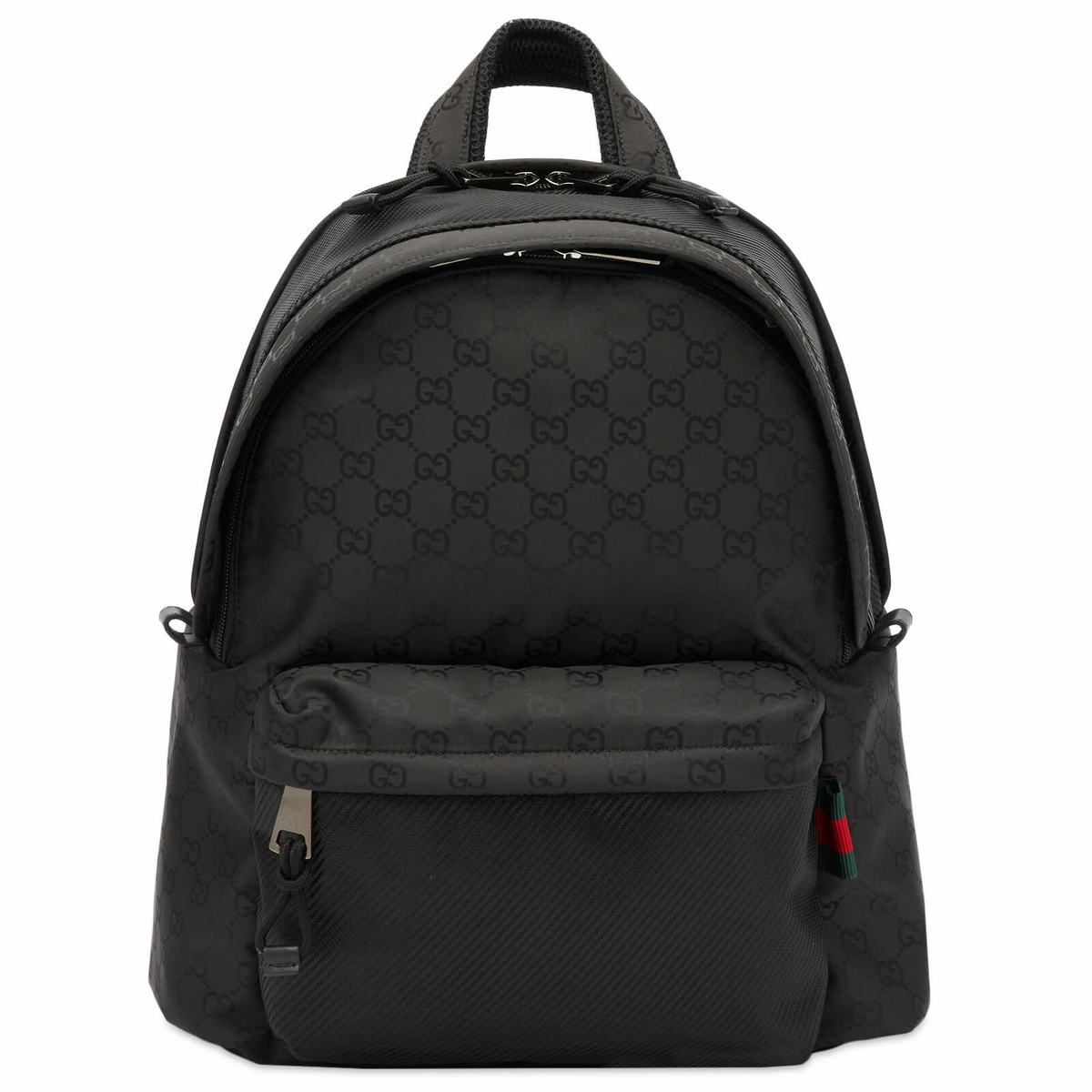 Gucci Men's Nylon GG Backpack in Black Gucci