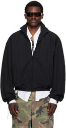 VETEMENTS Black Cut-Up Track Jacket
