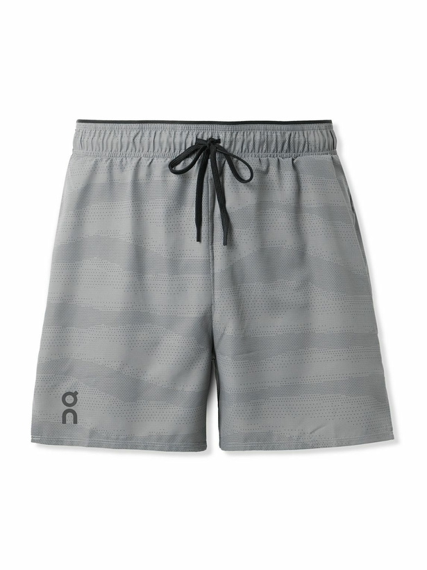 Photo: ON - Trail Slim-Fit Recycled-Ripstop Drawstring Shorts - Gray