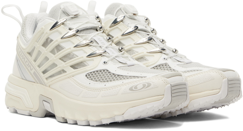 ★SALOMON★Salomon ACS + White Silver★送料・関税込★ Salomon White & Silver ACS Pro Sneakers Salomon