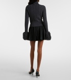 Patou Cable-knit wool and cashmere sweater