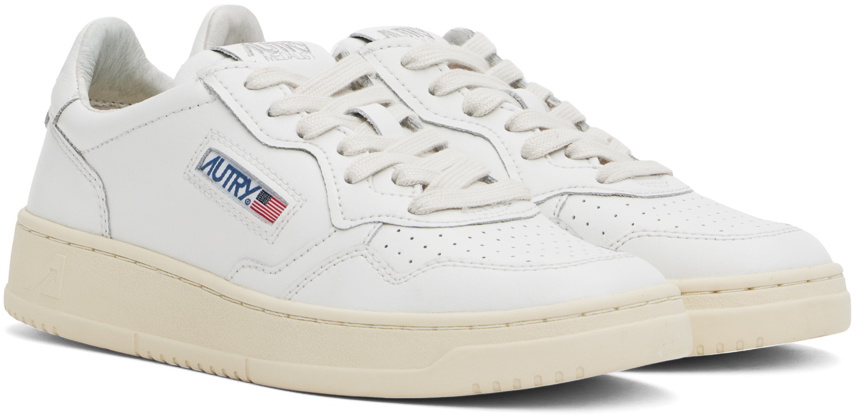 Autry White Leather Low Top Sneakers