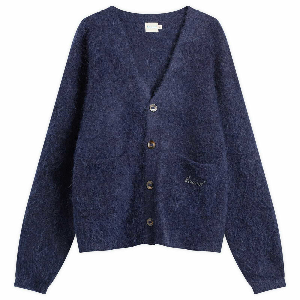 Bound Men's Parker Alpaca Cardigan in Navy