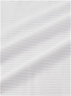 Café du Cycliste - Striped Sleeveless Mesh-Panelled Cycling Jerseys - White