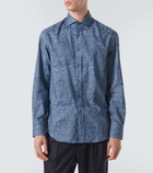 Brunello Cucinelli Denim jacquard shirt