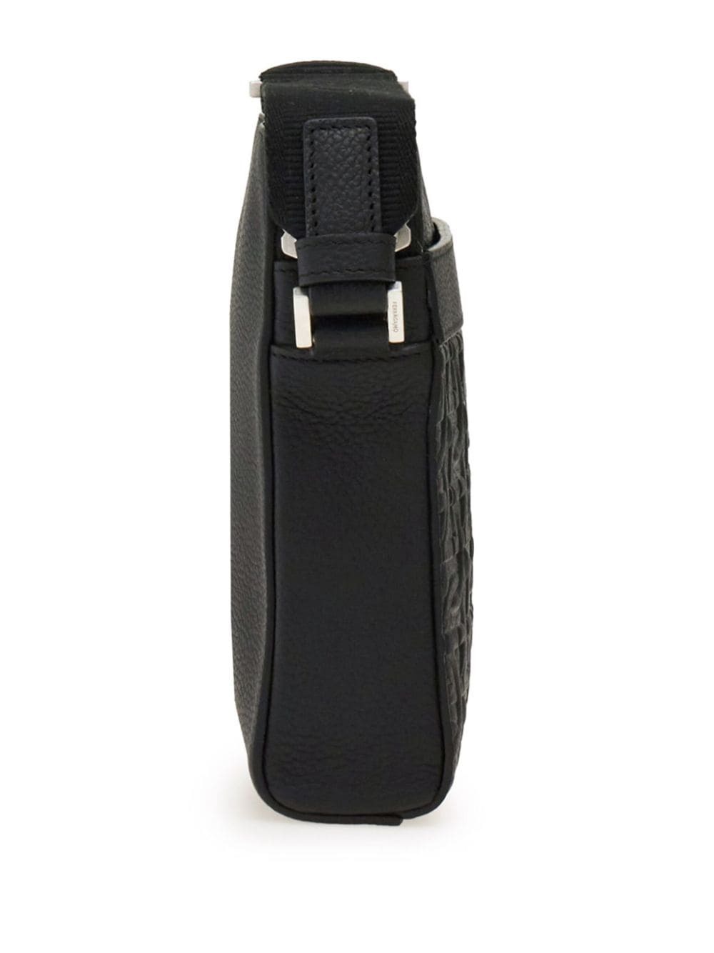 Double Gancini Leather Messenger Bag main image 0