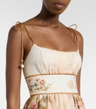 Zimmermann Mahon printed linen midi dress