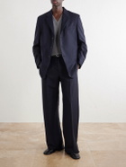 Jil Sander - Wool and Mohair-Blend Grain De Poudre Blazer - Blue