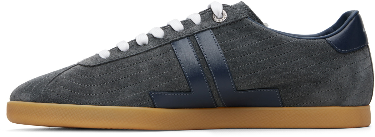 Lanvin Gray Glen Full Leather Sneakers