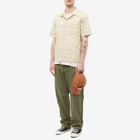 Universal Works Men's Takihyo Print Road Shirt in Yellow