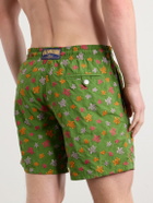 Vilebrequin - Mistral Embroidered Straight-Leg Swim Shorts - Green