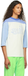 ERL Blue 'Sun' Football Jersey T-Shirt