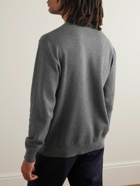 Maison Kitsuné - Logo-Intarsia Cotton Sweater - Gray
