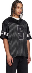 Y-3 Black Garret Wilson Football Short Sleeve Jersey