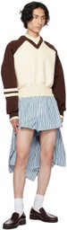 Meryll Rogge Brown & Off-White Layered Sweater