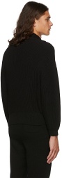 Judy Turner Black Clark Zip-Up Sweater