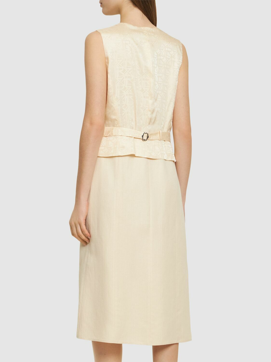 【送料&関税込】Ralph Lauren Ilianne Sleeveless Evening Dres Linen Sleeveless A-Line Dress for Women | Ralph Lauren® IL