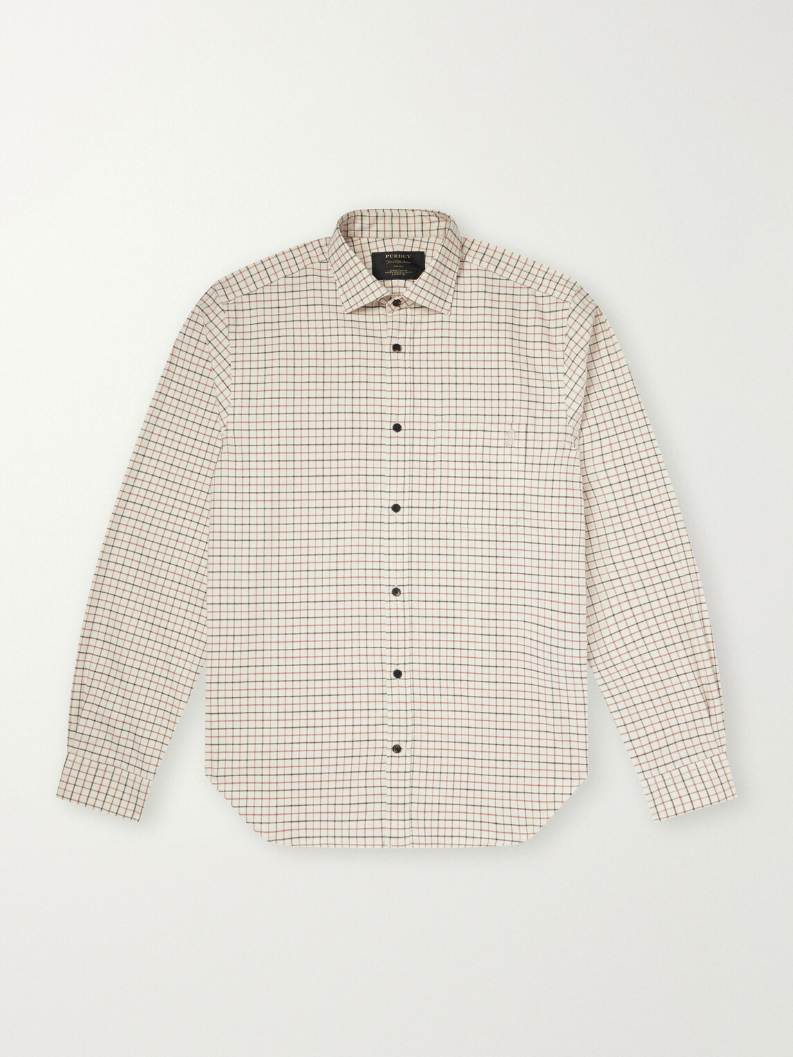 Purdey - Checked Cotton-Flannel Shirt - Brown