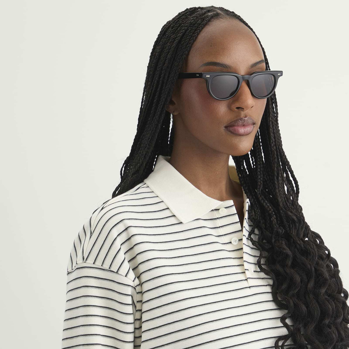 CHIMI Ciro Sunglasses in Black/Dark Brown 