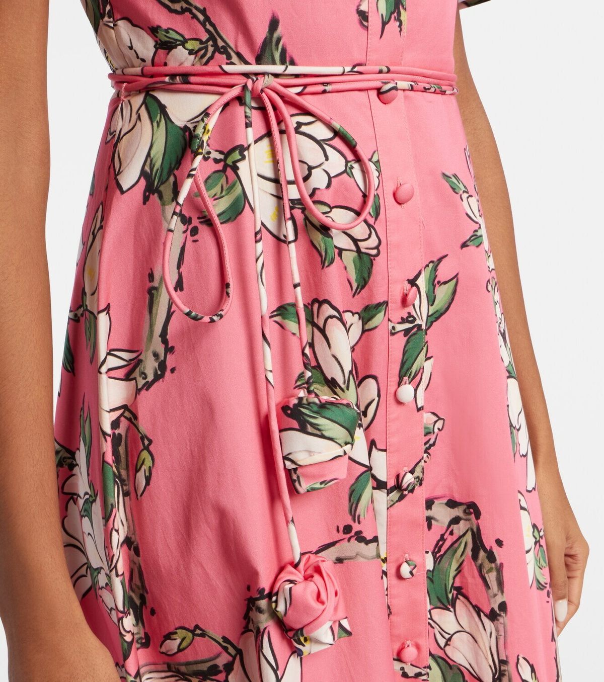 Leo Lin Bianca floral cotton shirt dress