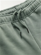 THE NORTH FACE - Coordinates Logo-Print Fleece-Back Cotton-Blend Jersey Shorts - Green