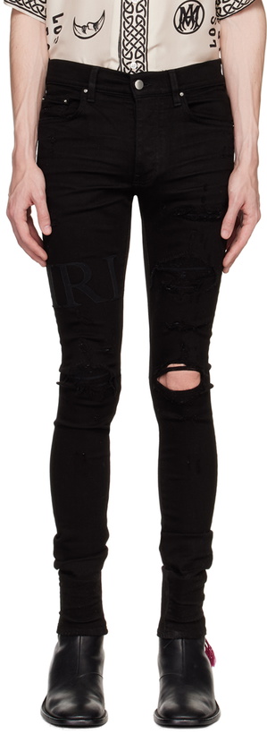 Photo: AMIRI Black Serif Jeans