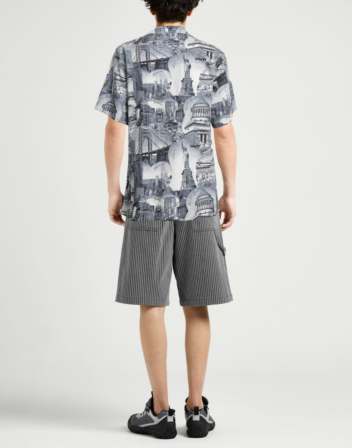 Buscemi Mens Shirt Slate in Blue