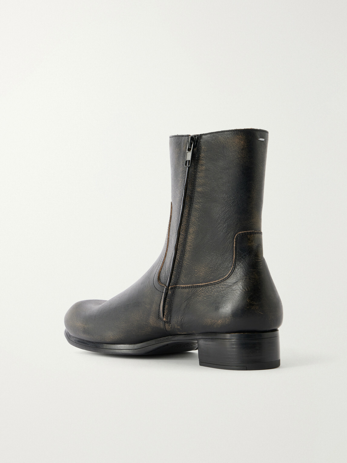 Maison Margiela - Float Leather Chelsea Boots - Black