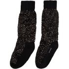 Sacai Black Super Spangle Socks