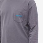 thisisneverthat Men's Long Sleeve L-Logo Pocket T-Shirt in Grey