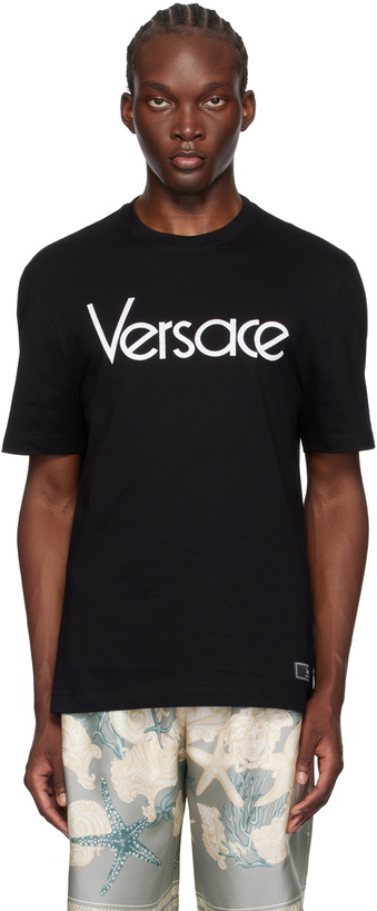 Photo: Versace Black 1978 Re-Edition Logo T-Shirt