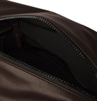 Bottega Veneta - Reversible Leather and Nylon Wash Bag - Brown